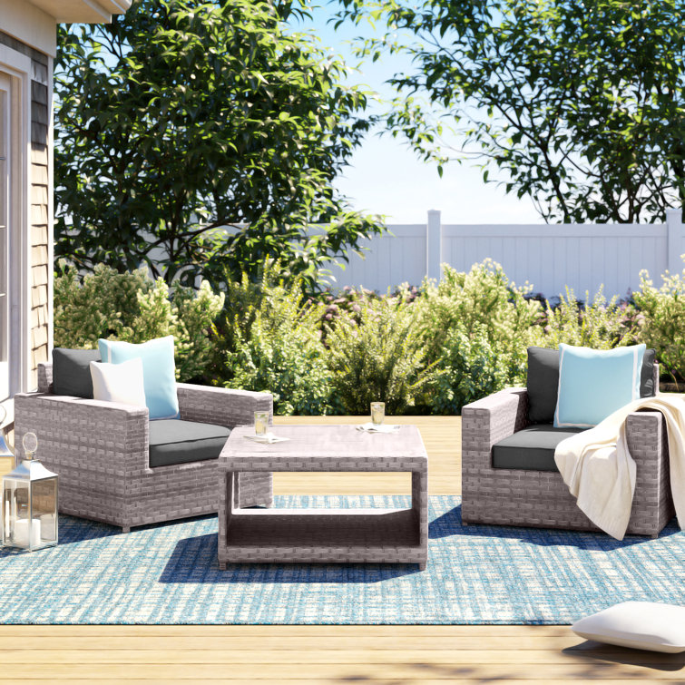 Kordell patio sectional online with cushions